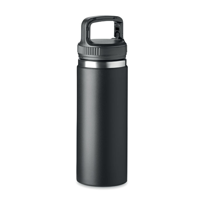 Cleo Double Wall Stainless Steel Bottle in Black