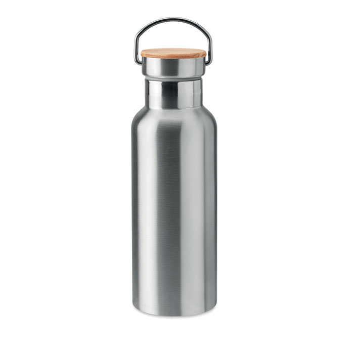 Helsinki Stainless Steel Flask In Silver