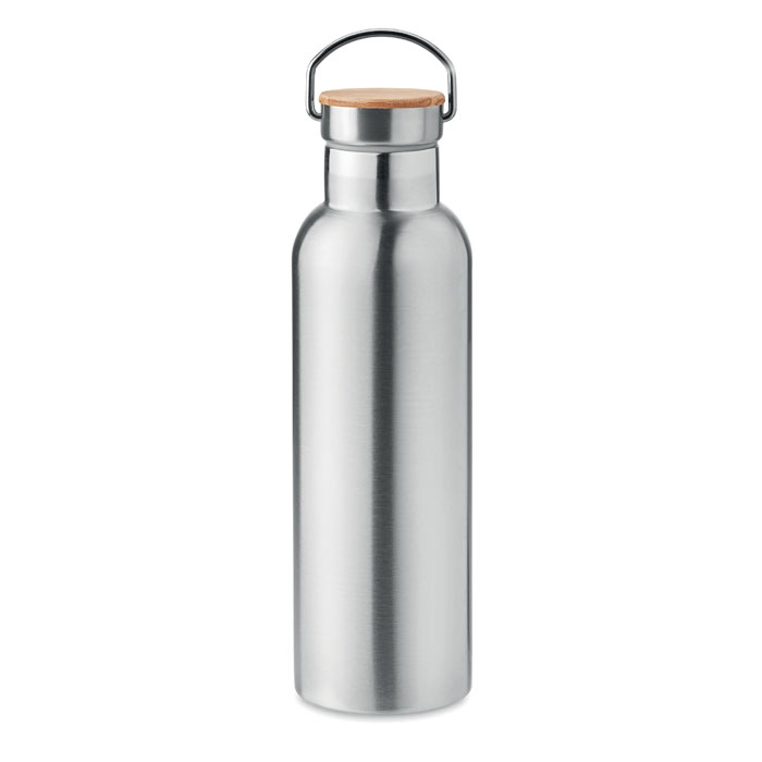 Helsinki Stainless Steel Flask In Silver