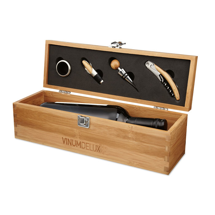 Wine gift box set with print