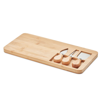 Bamboo Cheese Set Serving Board