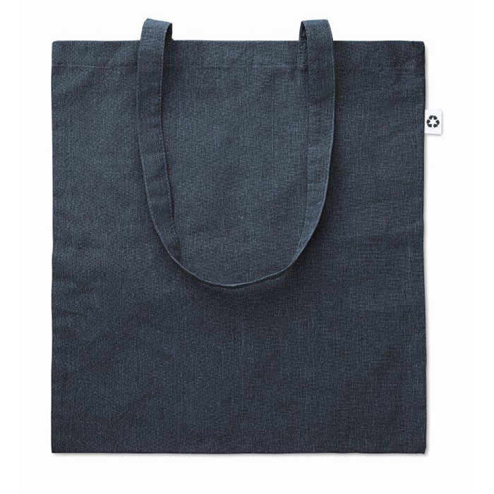 Recycled polyester tote bag in blue