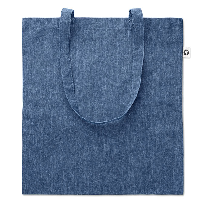 Recycled polyester tote bag in royal blue