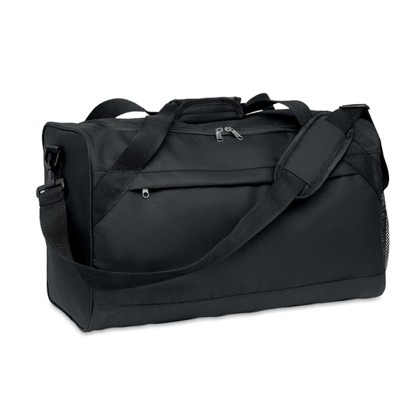 Black duffel sports bag front on