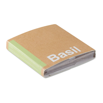 Basil seeds in packaging