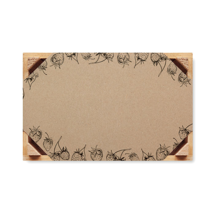 Plant box with label and print area