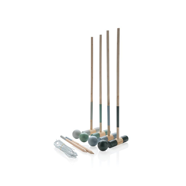 wooden croquet set