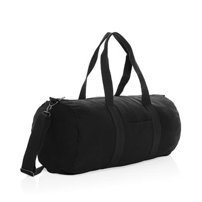 Black duffle bag