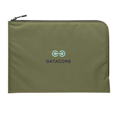 Green Laptop sleeve with print