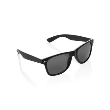 Black recycled plastic sunglasses
