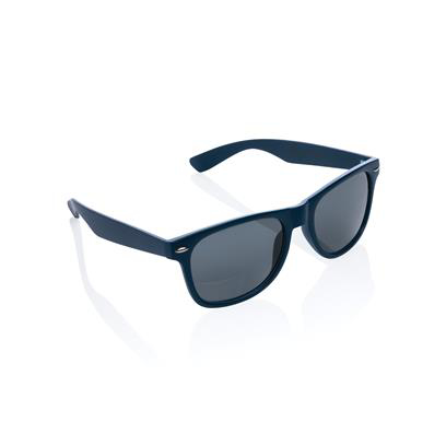 Navy recycled plastic sunglasses