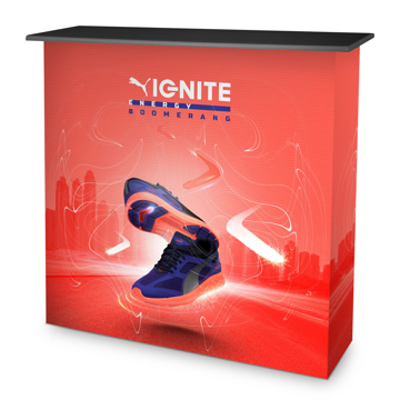 Show details for Fabric Pop Up Counter Counter Stand with Fabric Covering