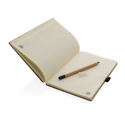 Bamboo Notebook & Pen Set open