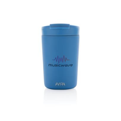 Royal Blue steel tumbler with print