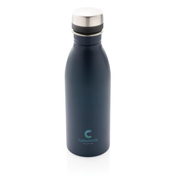 Show details for Recycled Stainless Steel Deluxe Water Bottle Navy Recycled Steel Deluxe Bottle in Navy