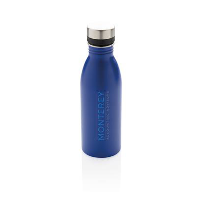 Navy Recycled Steel Deluxe Bottle in Royal Blue