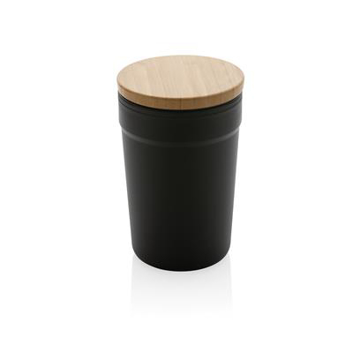 Show details for RPP Mug with Bamboo Lid Black mug with bamboo lid