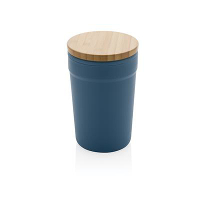Royal Blue mug with bamboo lid