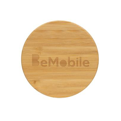 Bamboo lid with print