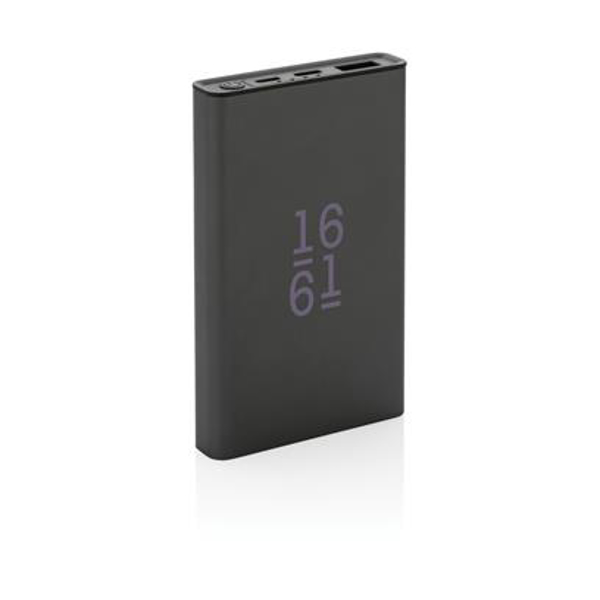 5,000mAh capacity power bank with print