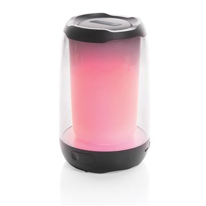 Lightboom speaker lit up