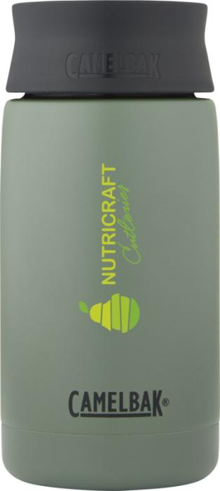 Hot cap 350ml insulated tumbler with print in Green