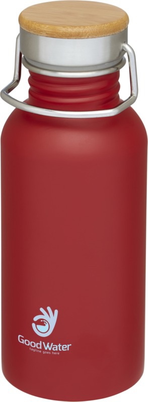Thor steel bottle with print in red