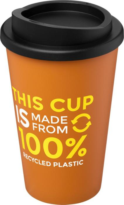 Americano Tumbler with print in Orange