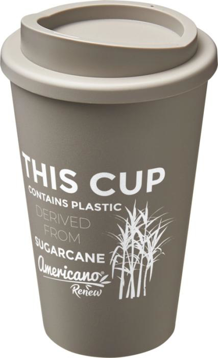 Americano Renew Tumbler with print in Pebble Grey