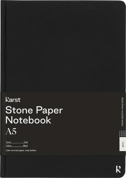 Karst A5 hardcover notebook in Black 
