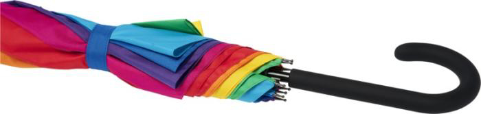 Rainbow umbrella wrapped up