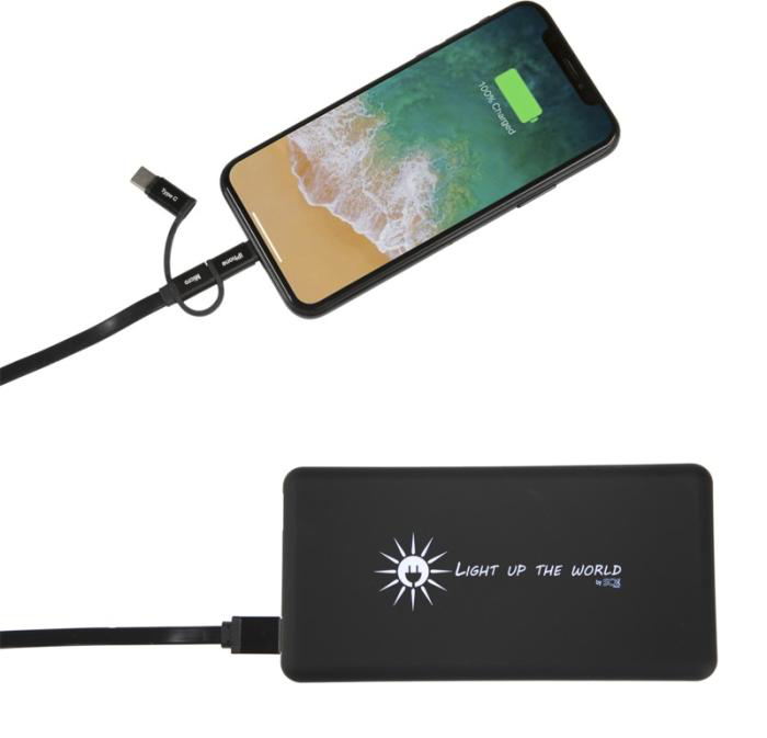 Power banks charging via wire