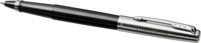 Parker Pen Jotter with rollerball nib in black with engraved lid