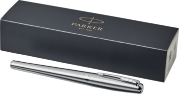 Urban Fountain Pen in Silver with packaging