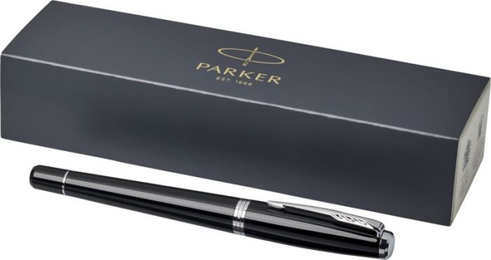 Urban Fountain Pen in Black with packaging