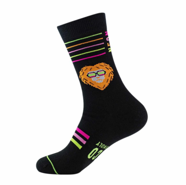 Black neon sock