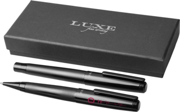 Luxe pen gift set with print on the ballpoint cap