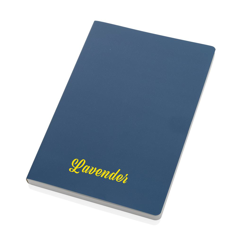 Blue stone paper Notebook with print