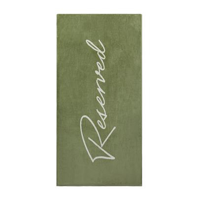 Green lounge chair towel 