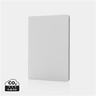white notebook (closed, forward view)
