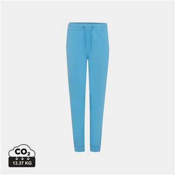 Blue joggers with drawstring