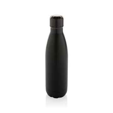 Show details for Eureka RCS certified re-steel single wall water bottle black stainless steel bottle (chili bottle style)