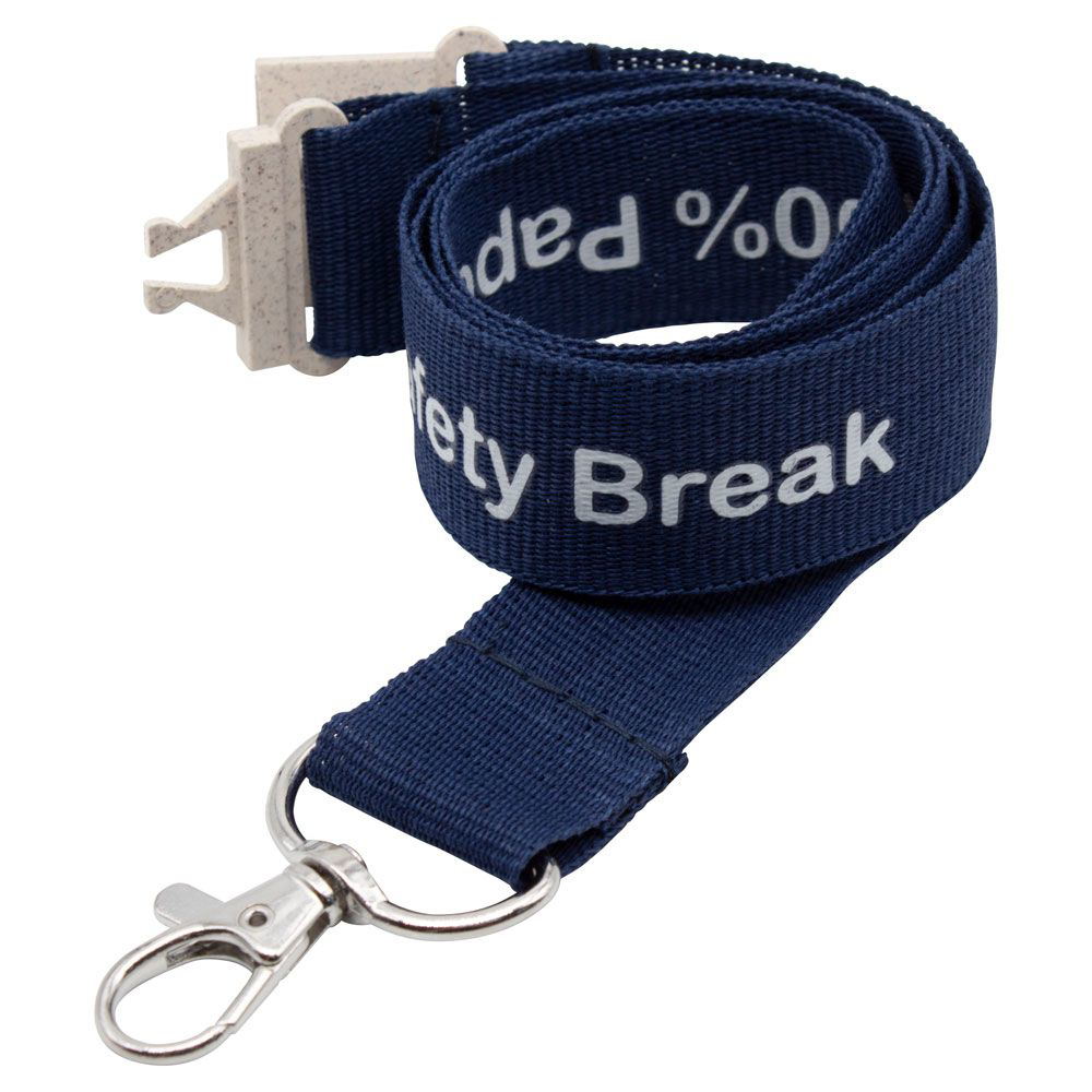 Paper Lanyard in Navy 15mm