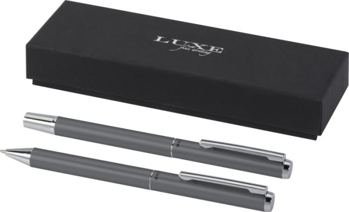 grey pens and a sleek black box