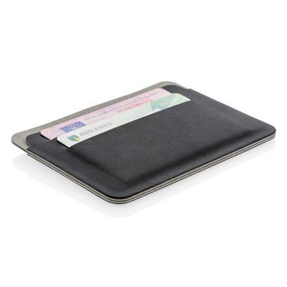 Black card holder with cards in the front