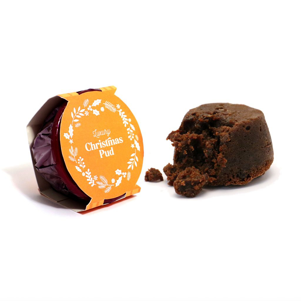 Christmas Pudding in orange packaging