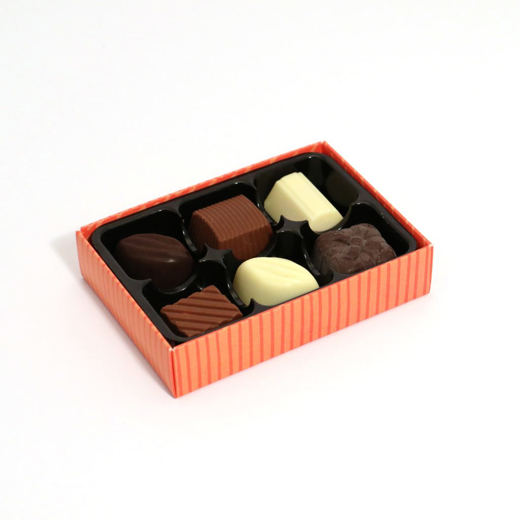 A box of chocolate truffles