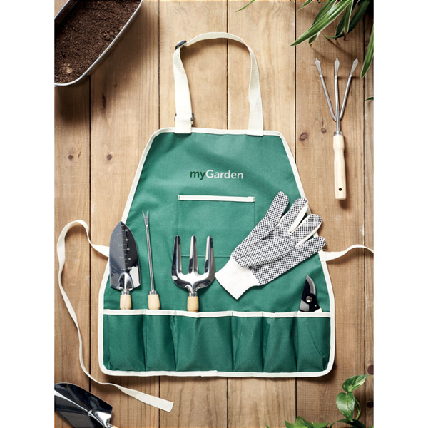 Apron Containing Gardening Tools