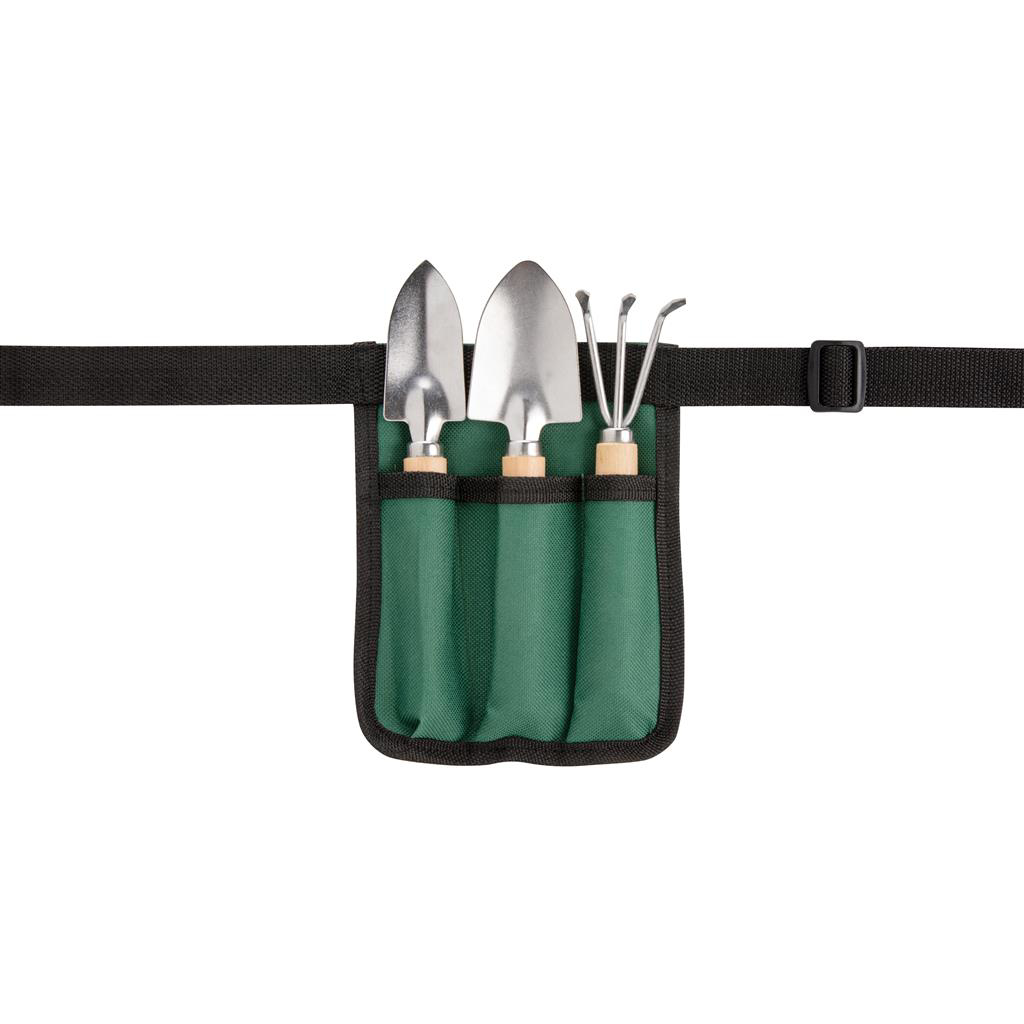 Gardening Tools in pouch on a belt