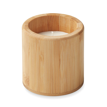 Candle in Bamboo Holder